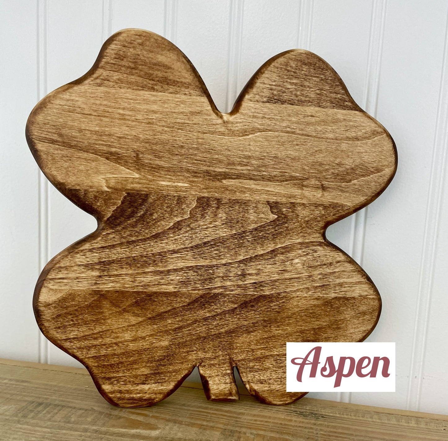 Handcrafted Clover Serving Board