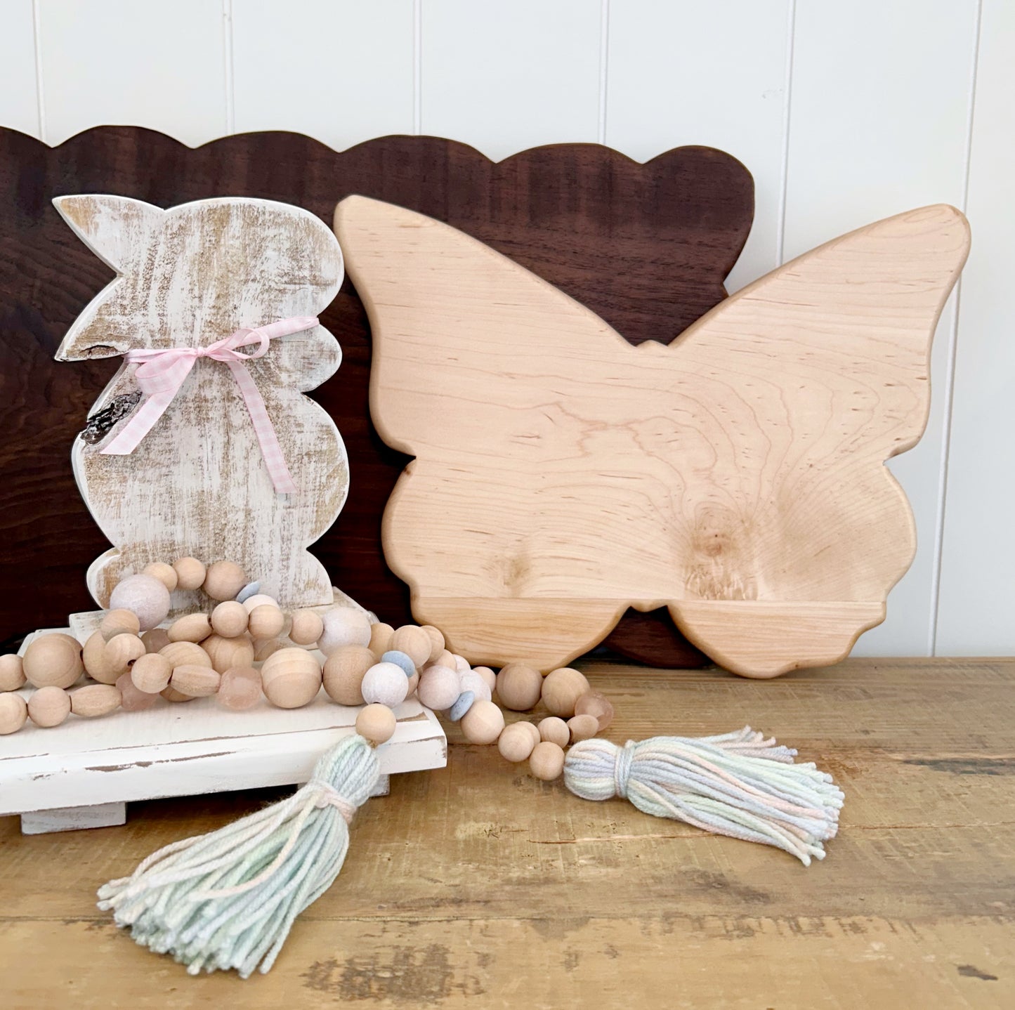 Handcrafted Butterfly Serving Board