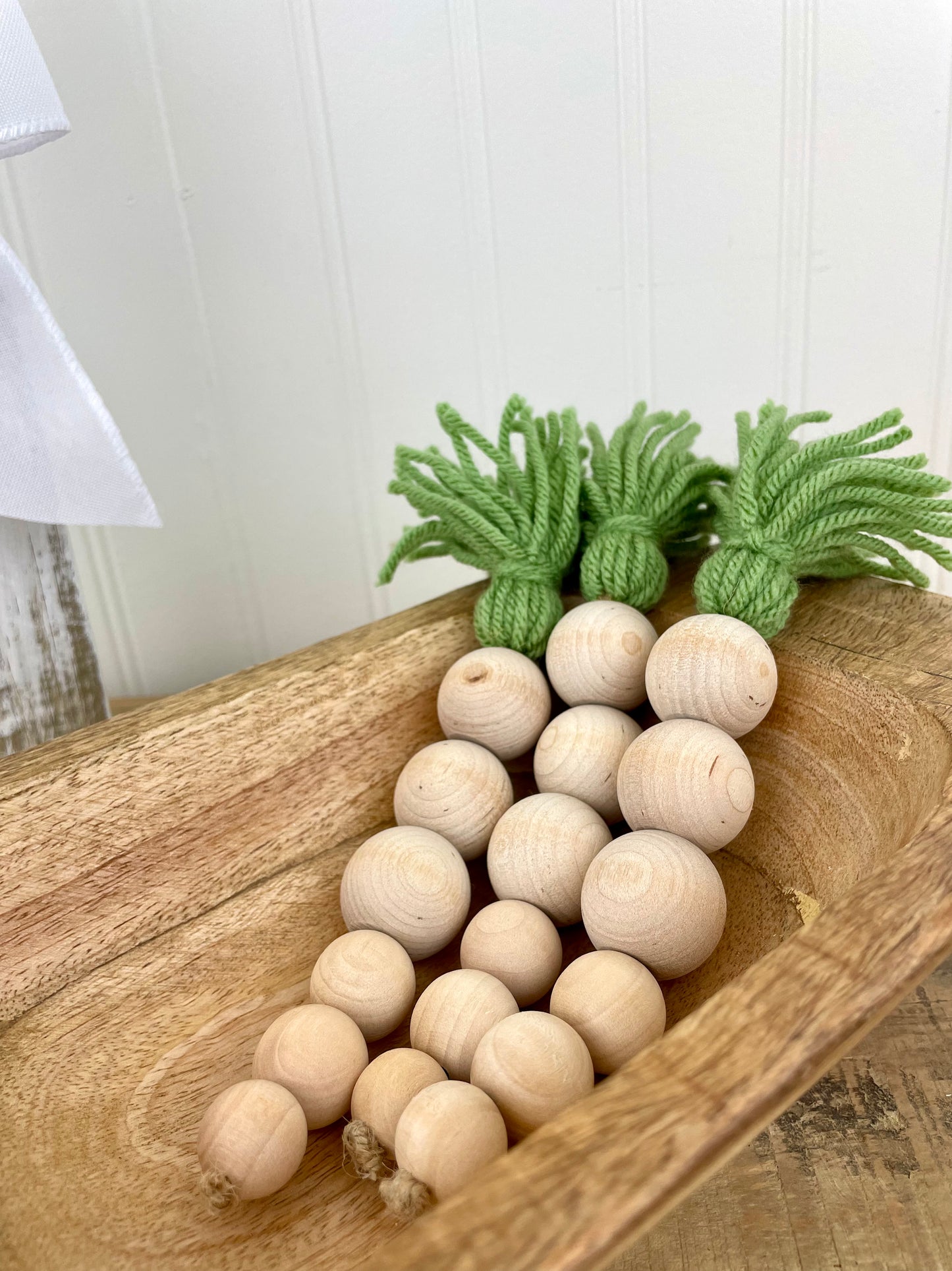 Decorative Wood Carrots- set of 3