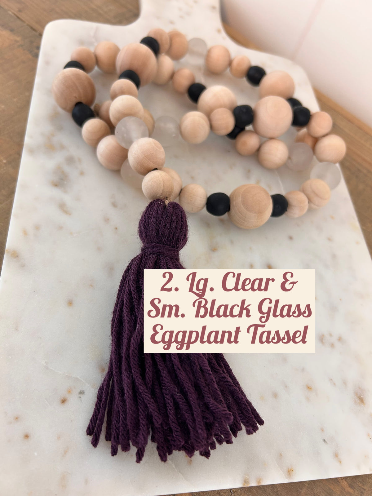 Halloween Wood & Glass Decor Bead Strands