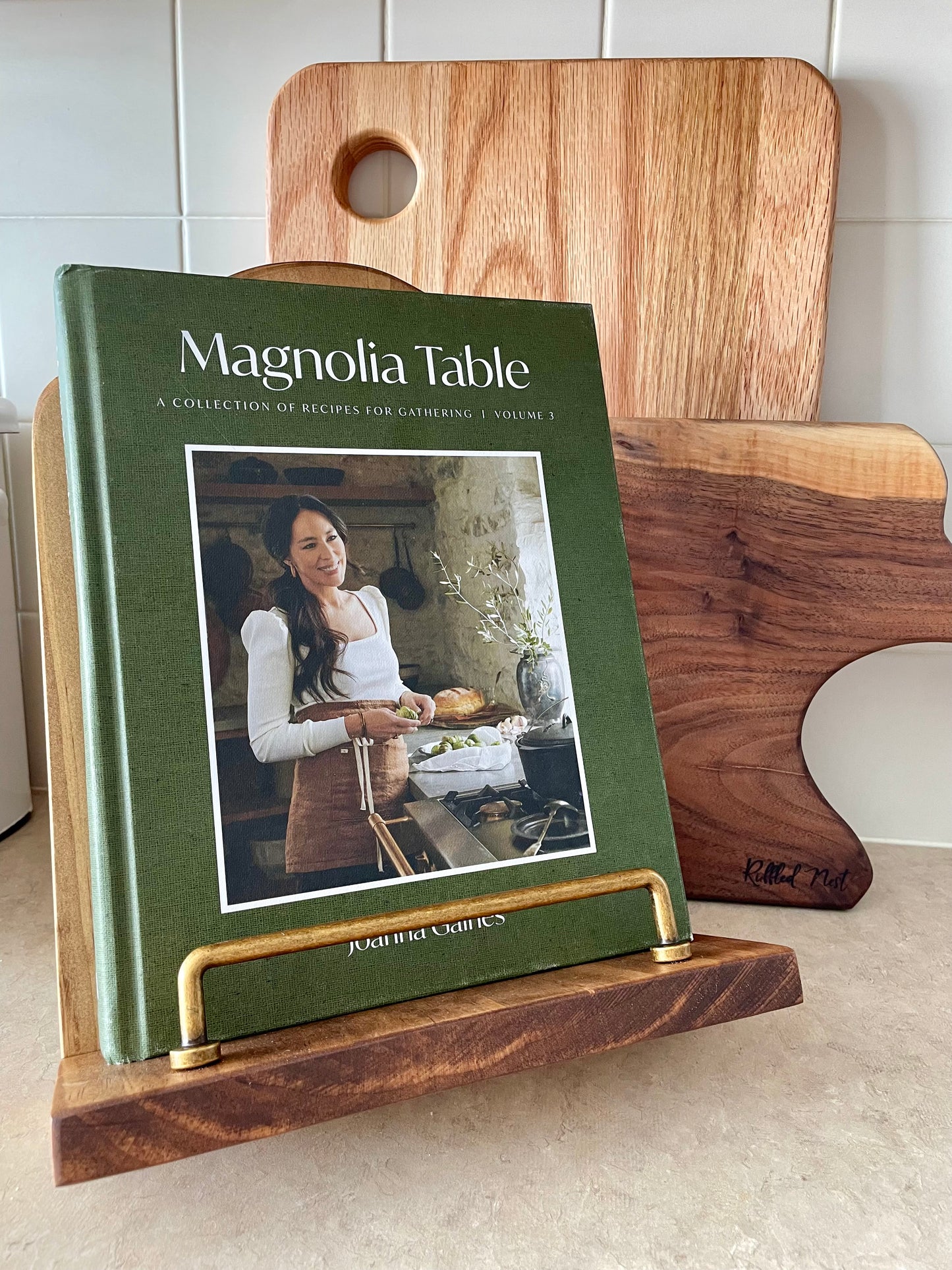 Handcrafted Cookbook Stand