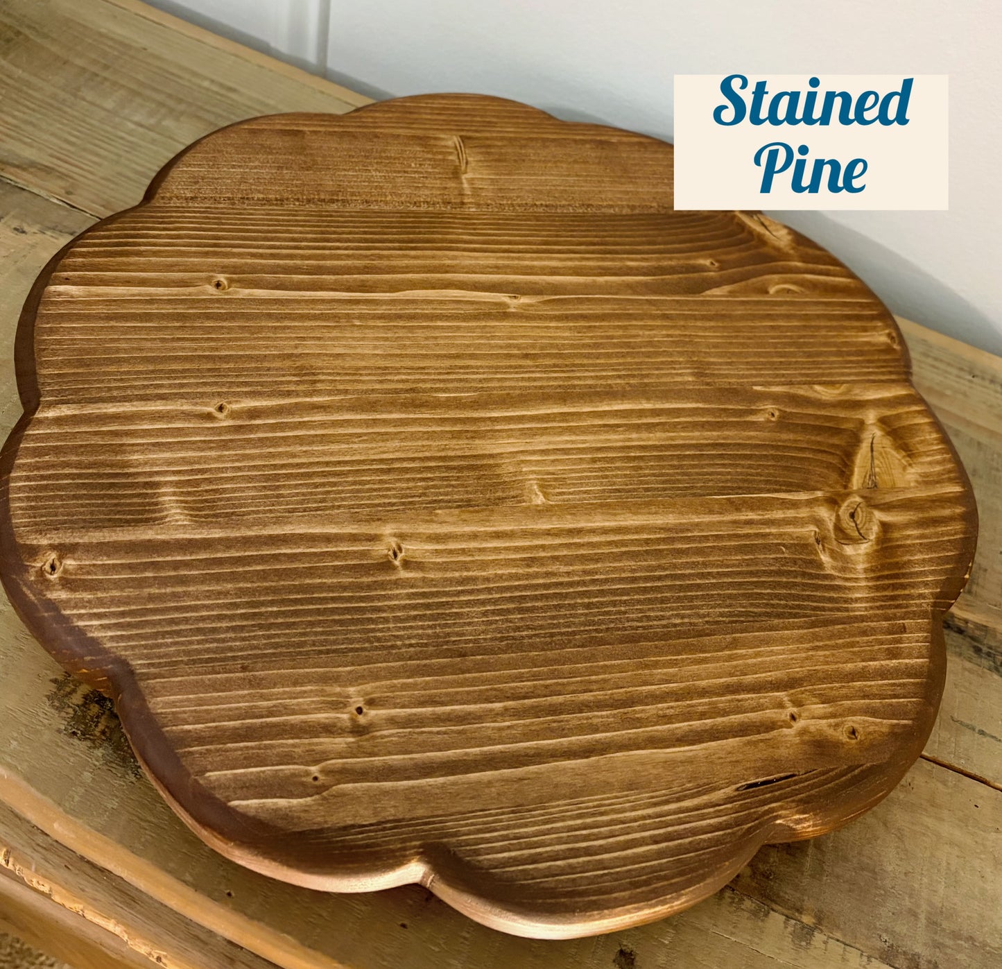 Handcrafted Ruffled Round Riser