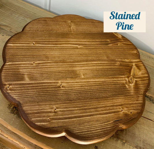 Handcrafted Ruffled Round Riser