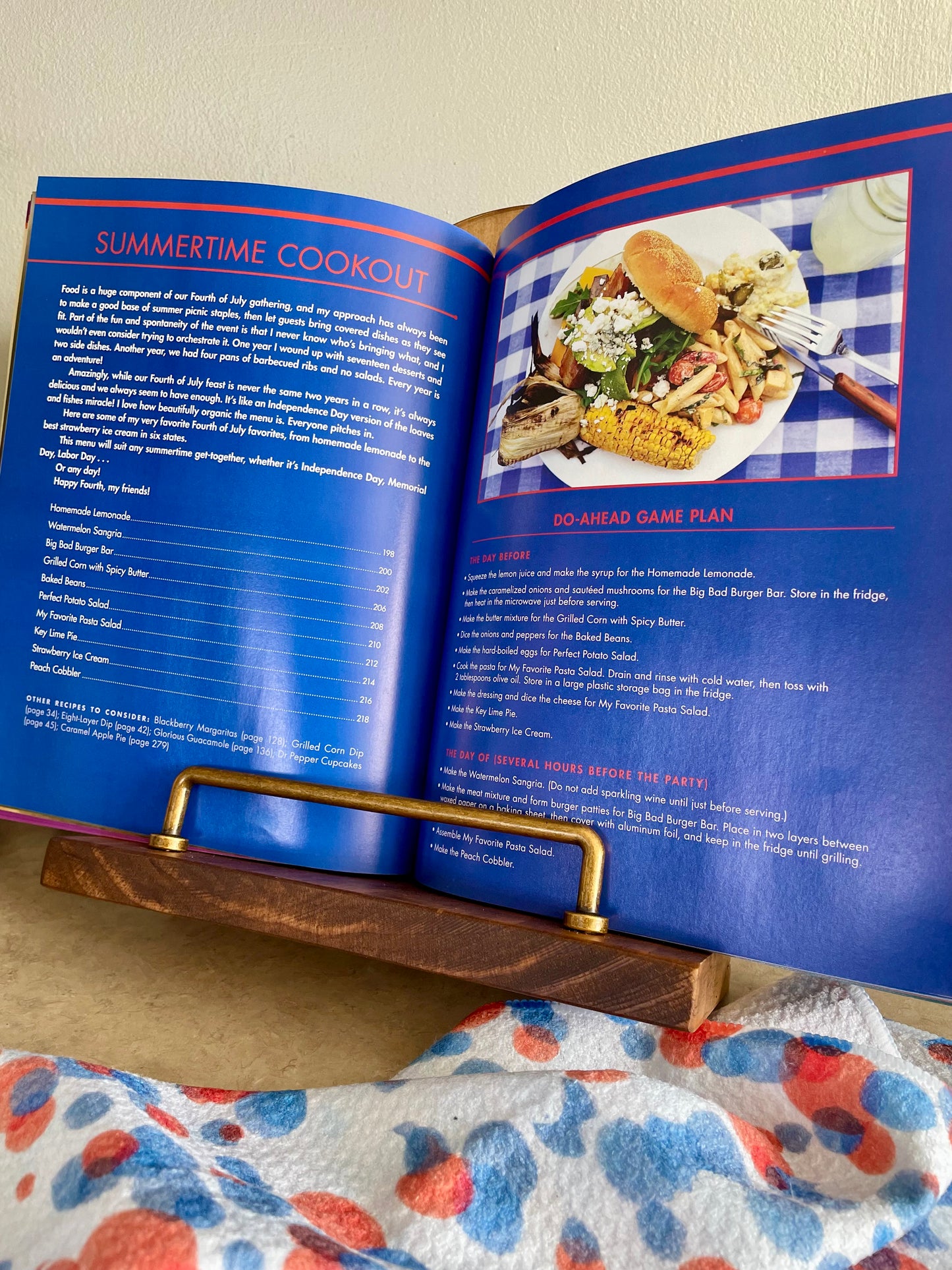 Handcrafted Cookbook Stand