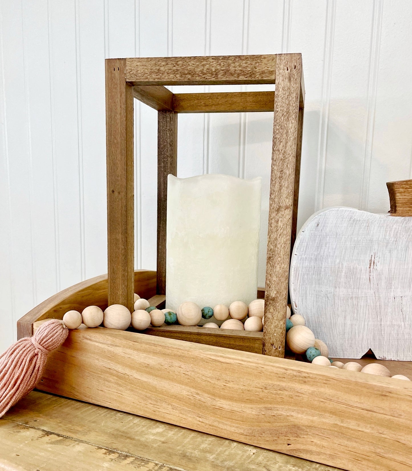 Fall Color- Wood & Glass Decor Bead Strands