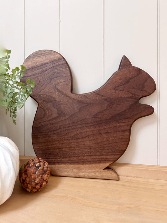 Handcrafted Squirrel Serving Board