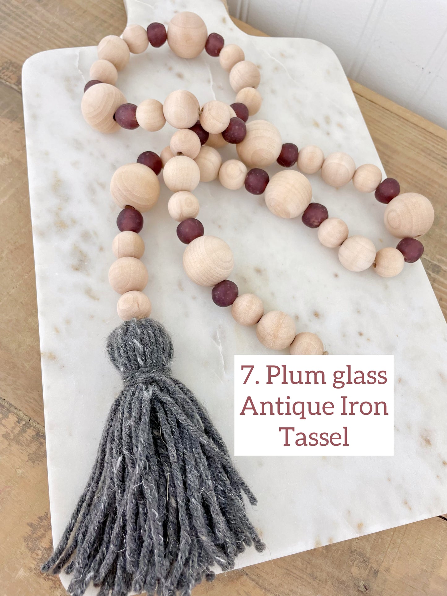 Halloween Wood & Glass Decor Bead Strands