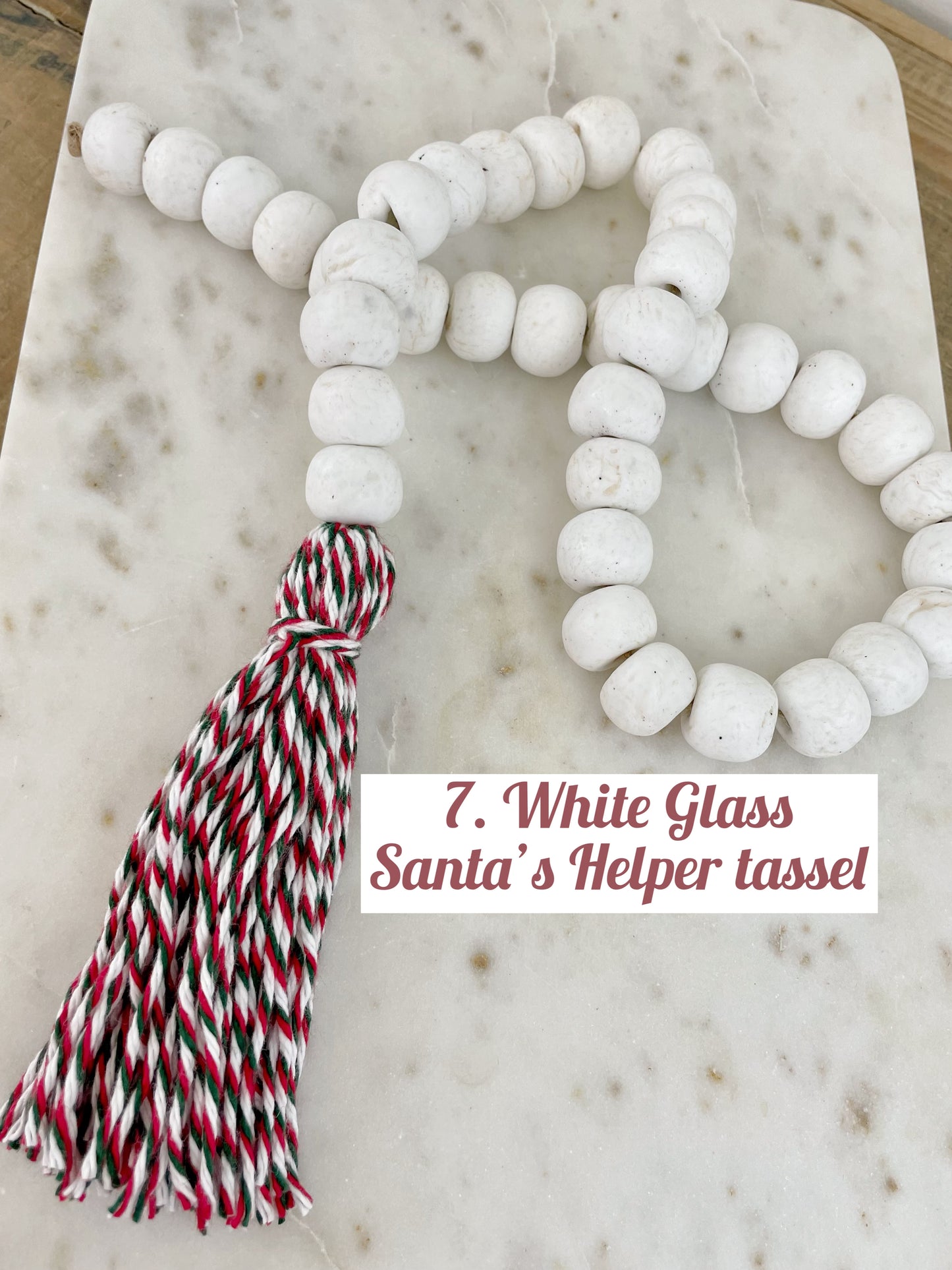 Holiday Glass Decor Bead Strands