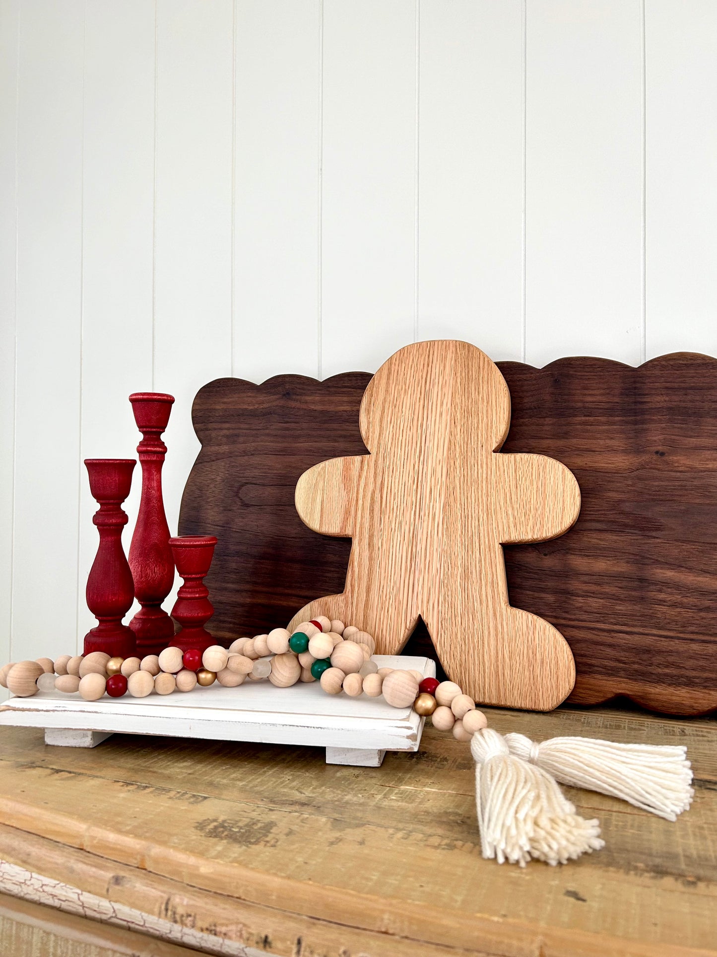 Handcrafted Ruffled Walnut Charcuterie Board