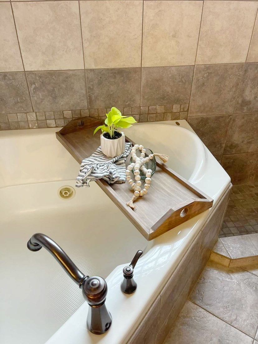 Handcrafted Custom Tub Tray