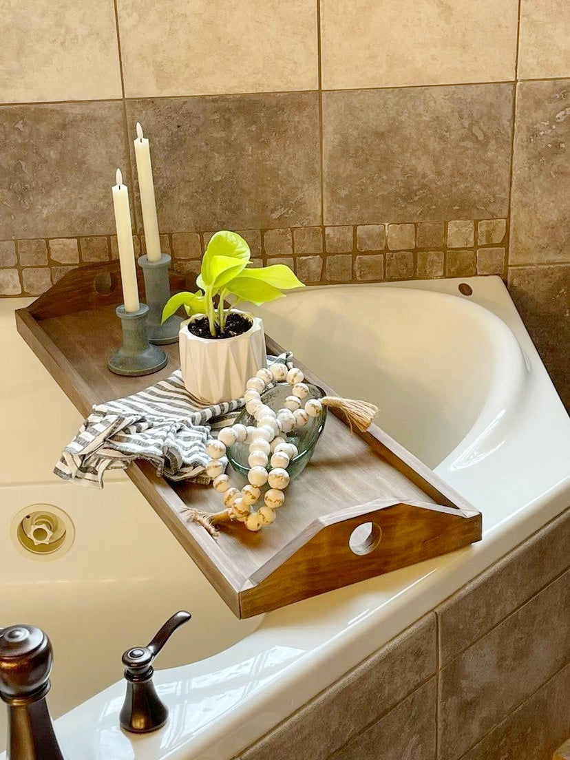 Handcrafted Custom Tub Tray