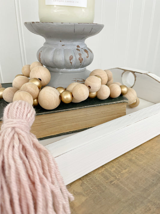 Mixed Wood Bead Strands