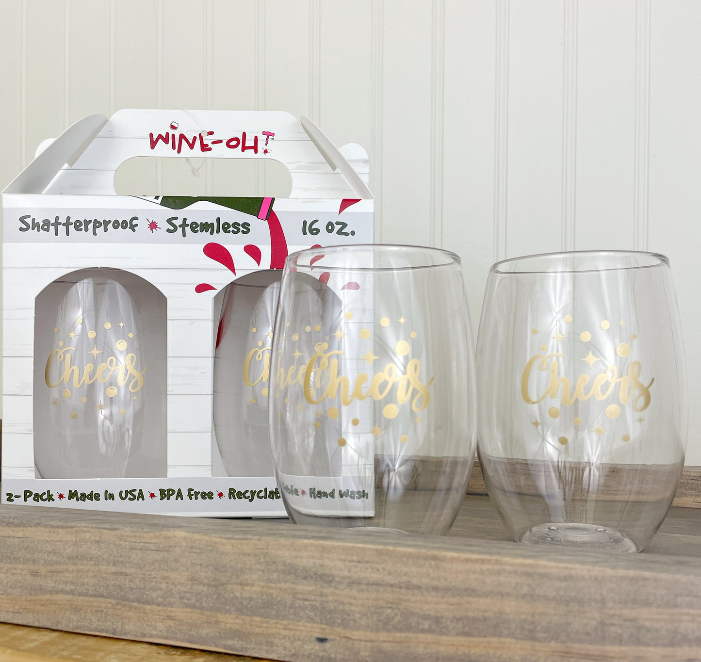 Shatterproof wine glasses (2 pack)