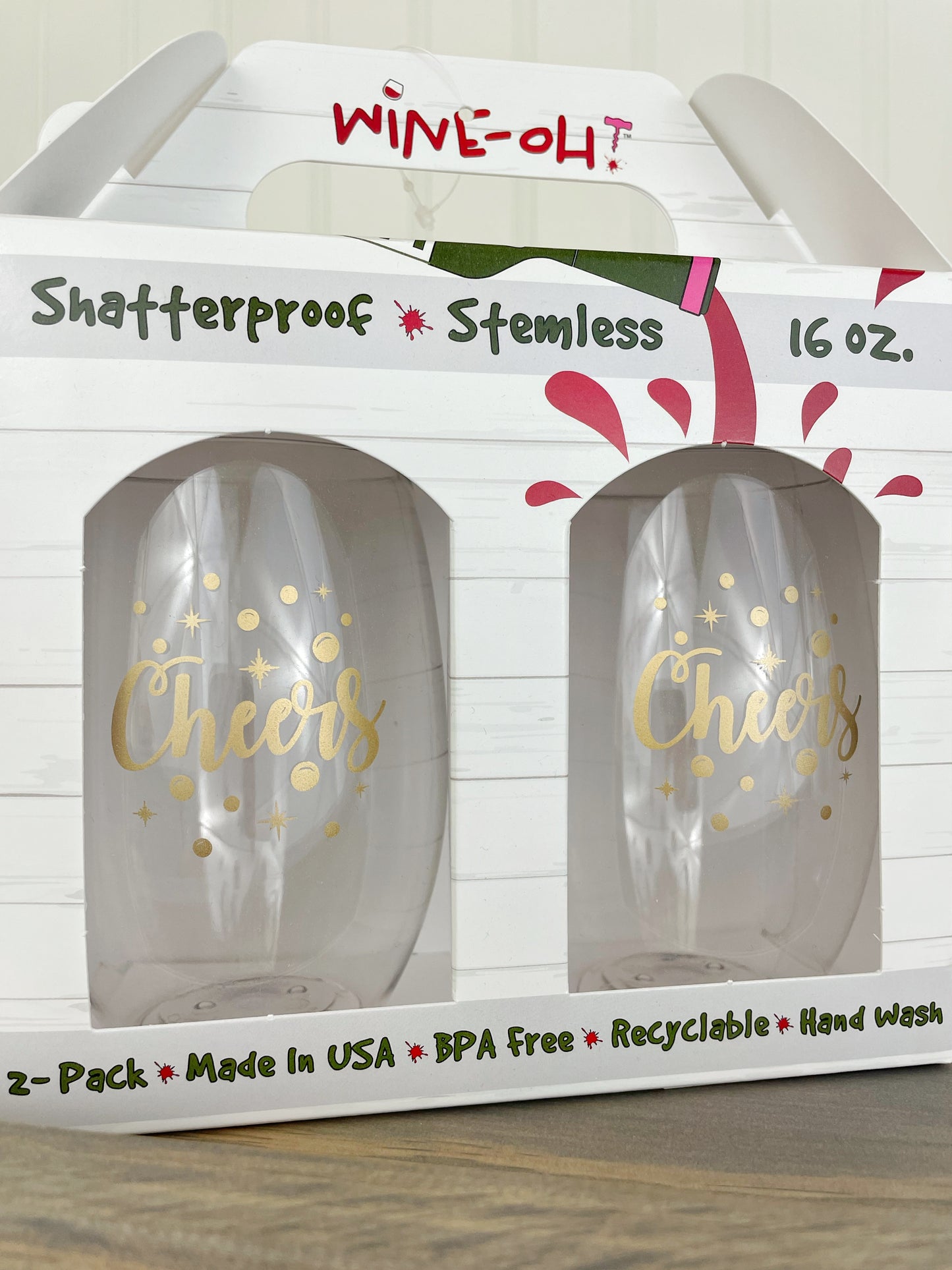 Shatterproof wine glasses (2 pack)