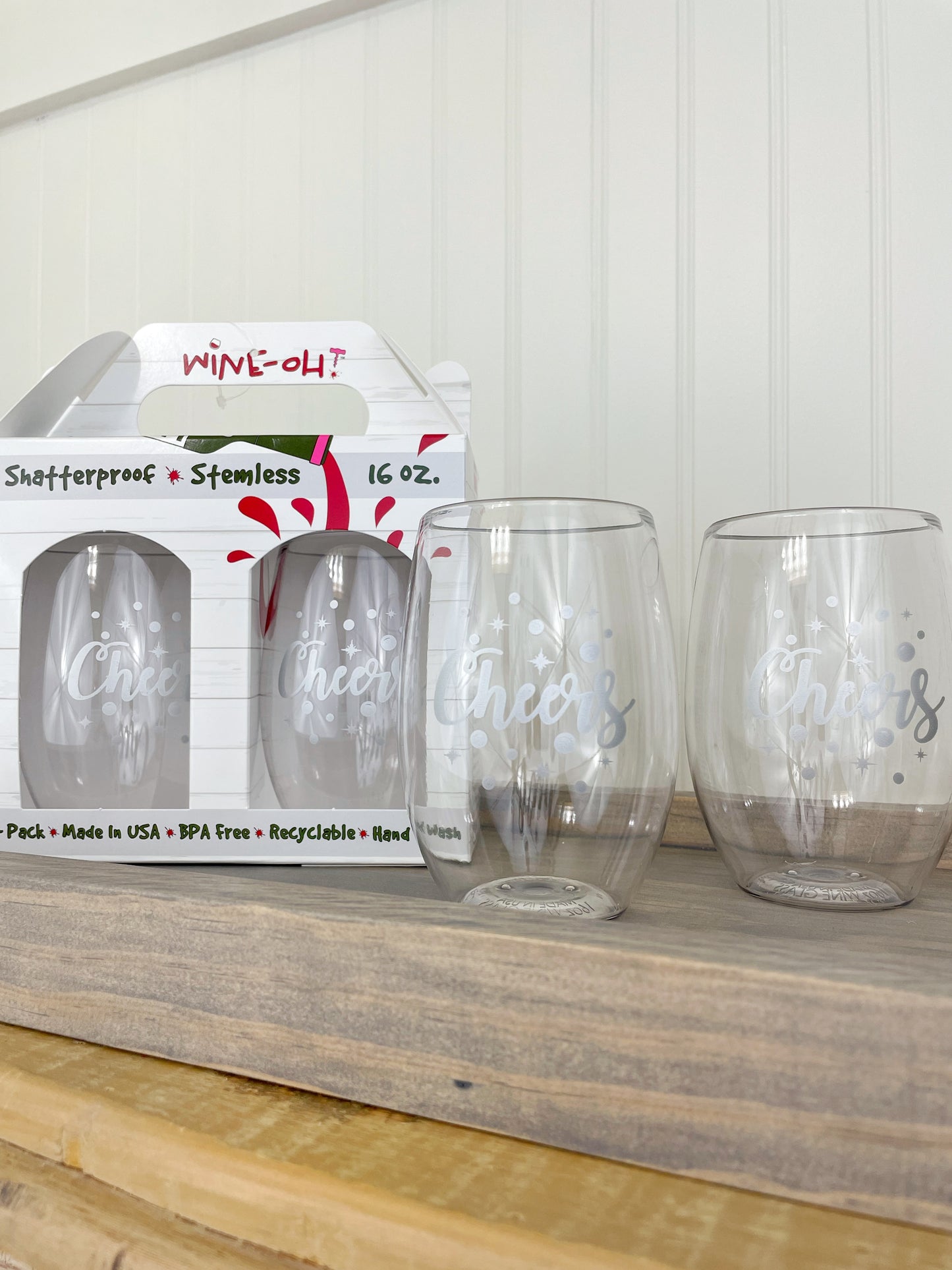 Shatterproof wine glasses (2 pack)