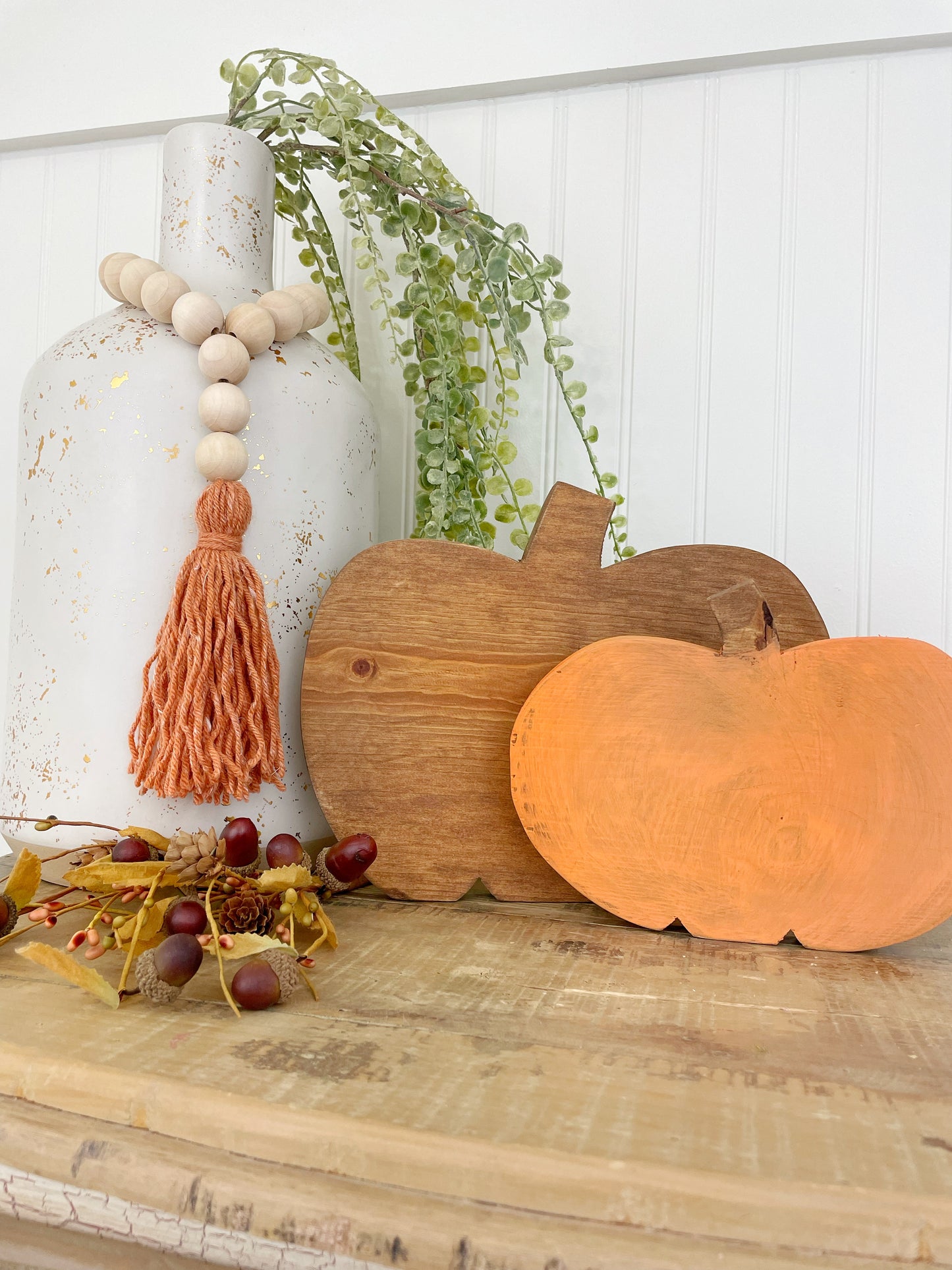 Handcrafted Decorative Wood Pumpkins