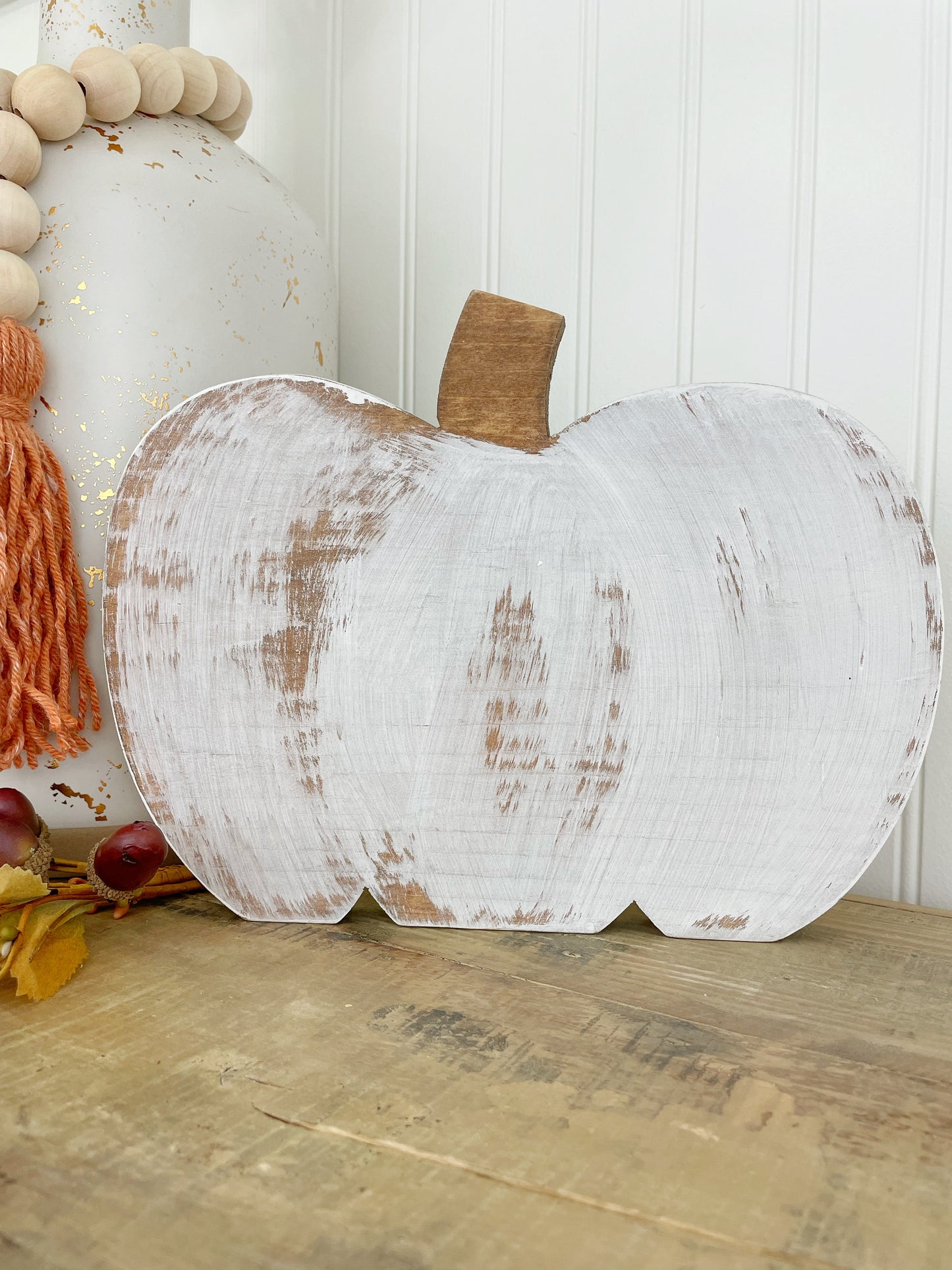 Handcrafted Decorative Wood Pumpkins