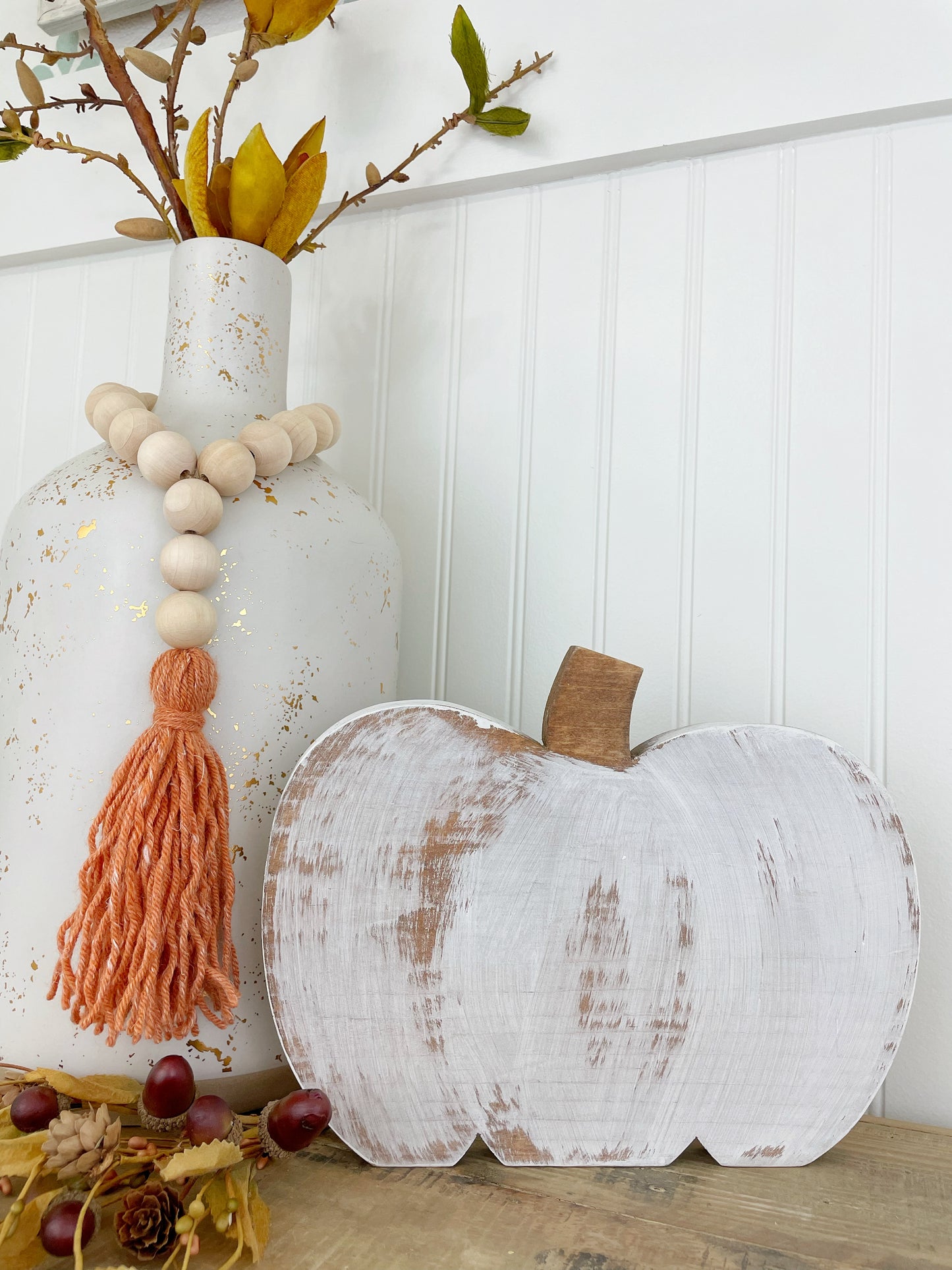 Handcrafted Decorative Wood Pumpkins