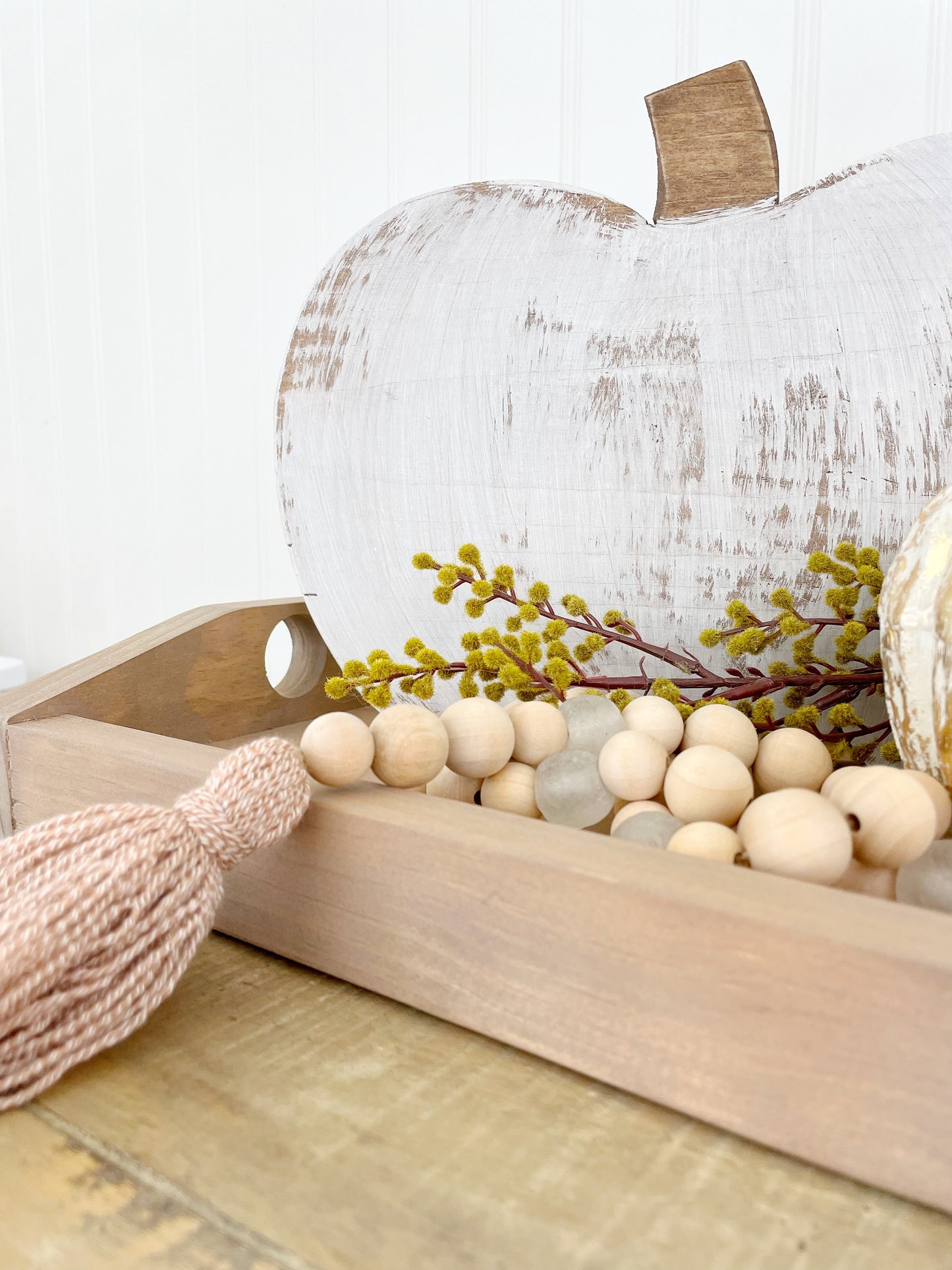 Handcrafted Decorative Wood Pumpkins