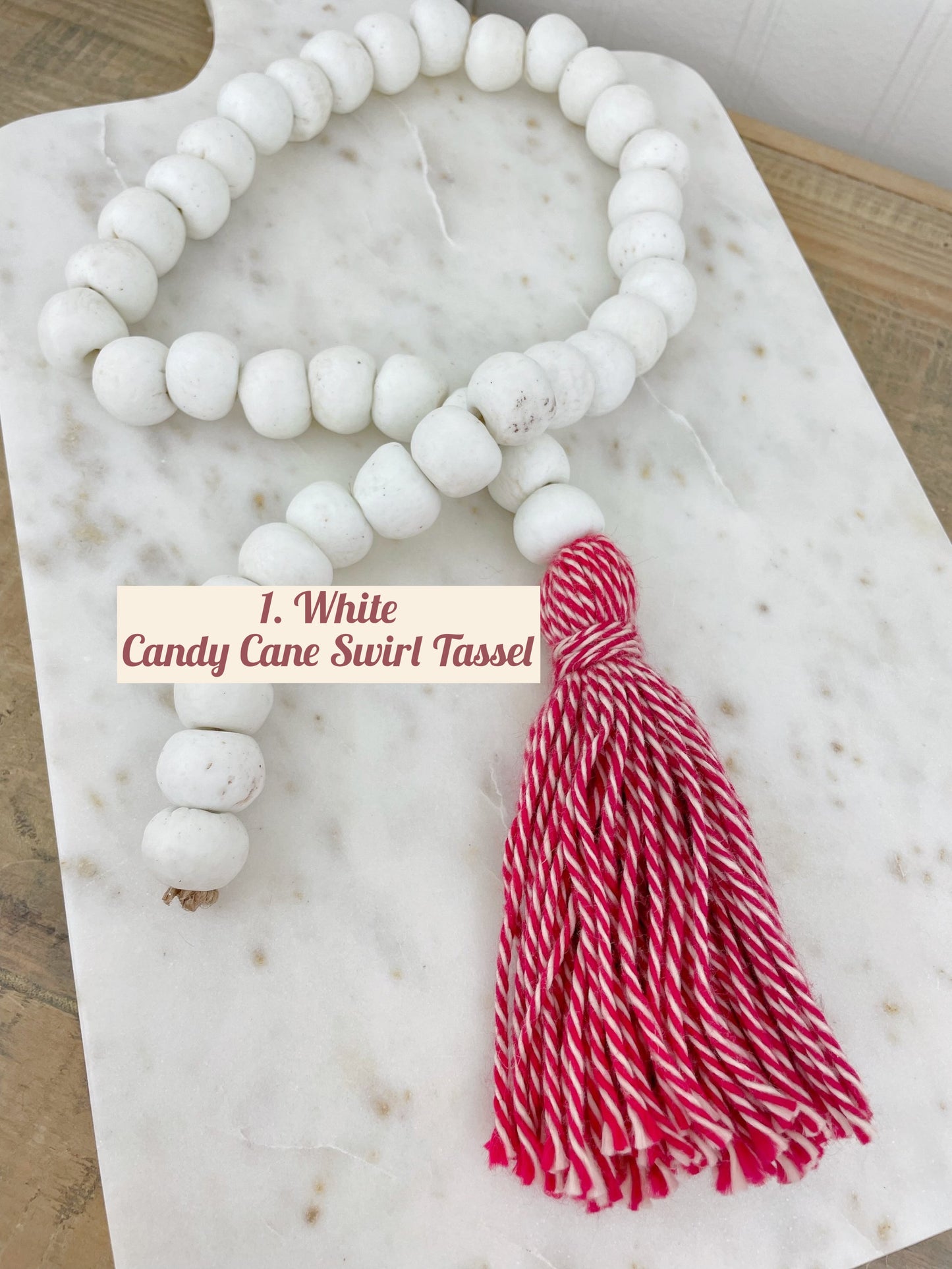 Holiday Glass Decor Bead Strands