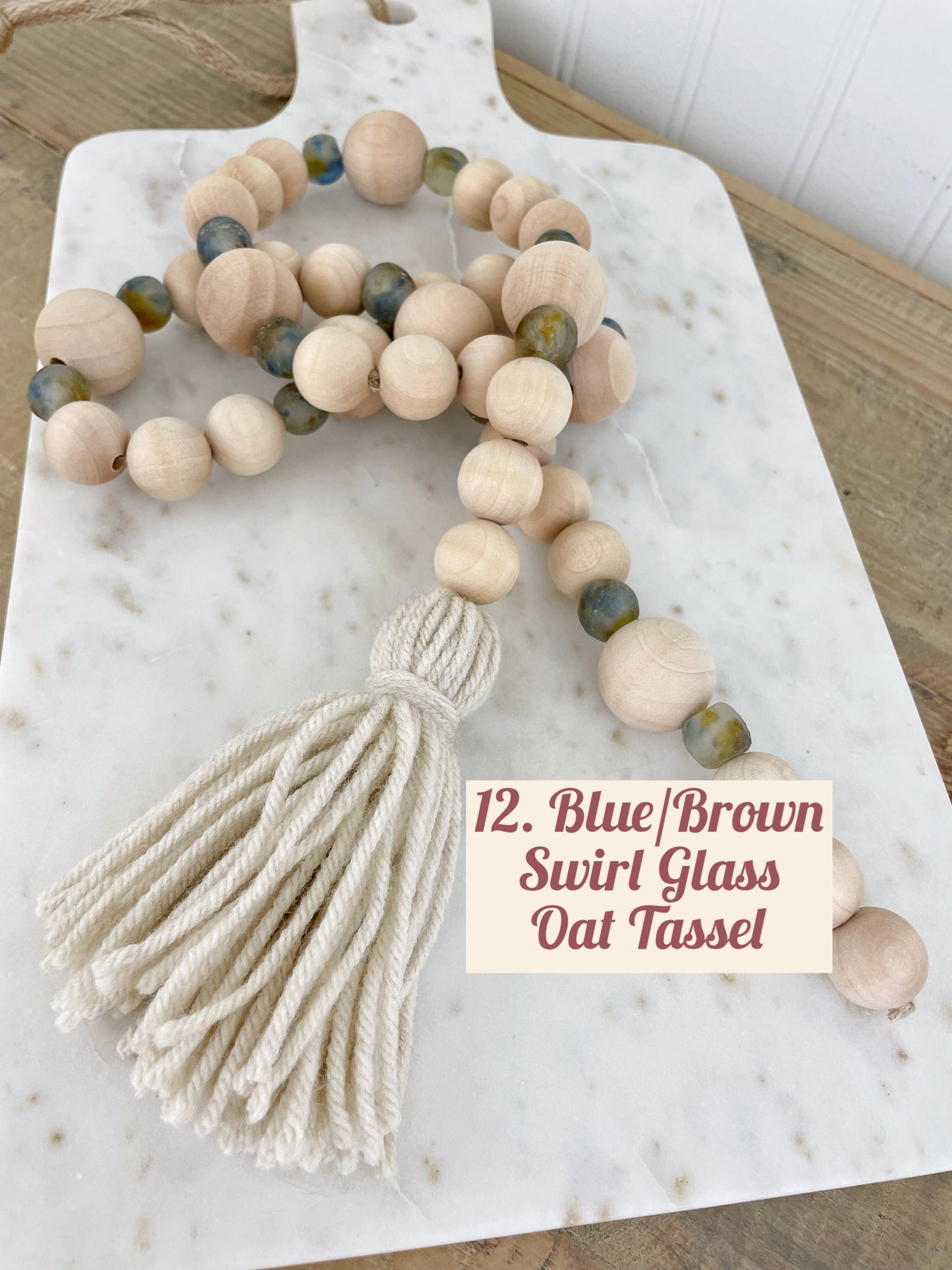 Fall Color- Wood & Glass Decor Bead Strands