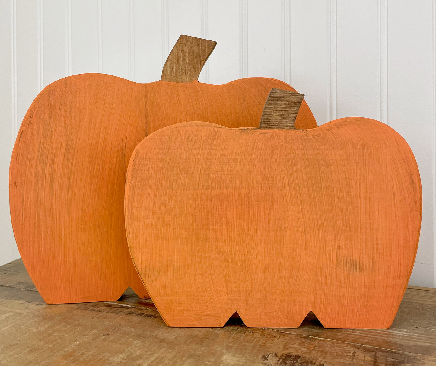 Handcrafted Decorative Wood Pumpkins