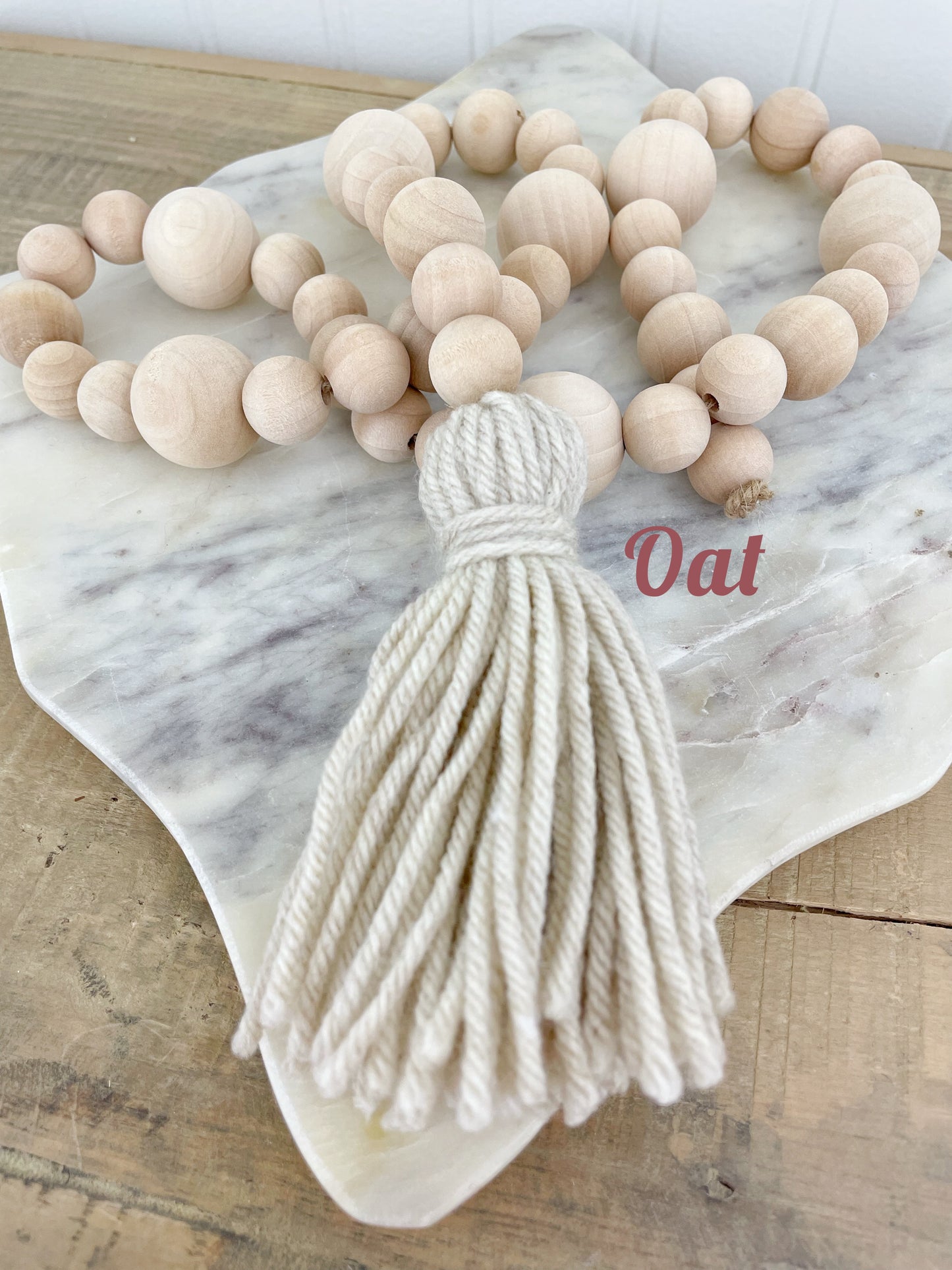 Wood Decor Bead Strand ~ Ellsie