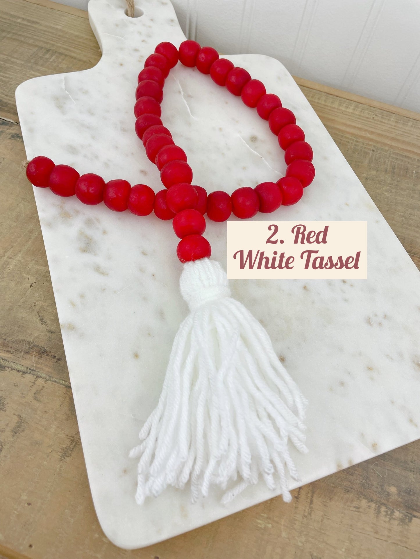 Holiday Glass Decor Bead Strands