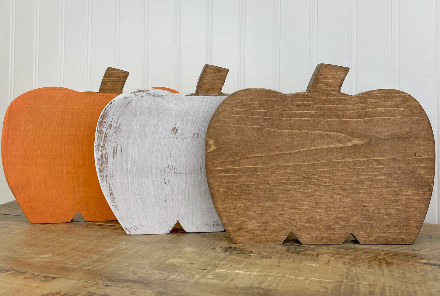 Handcrafted Decorative Wood Pumpkins