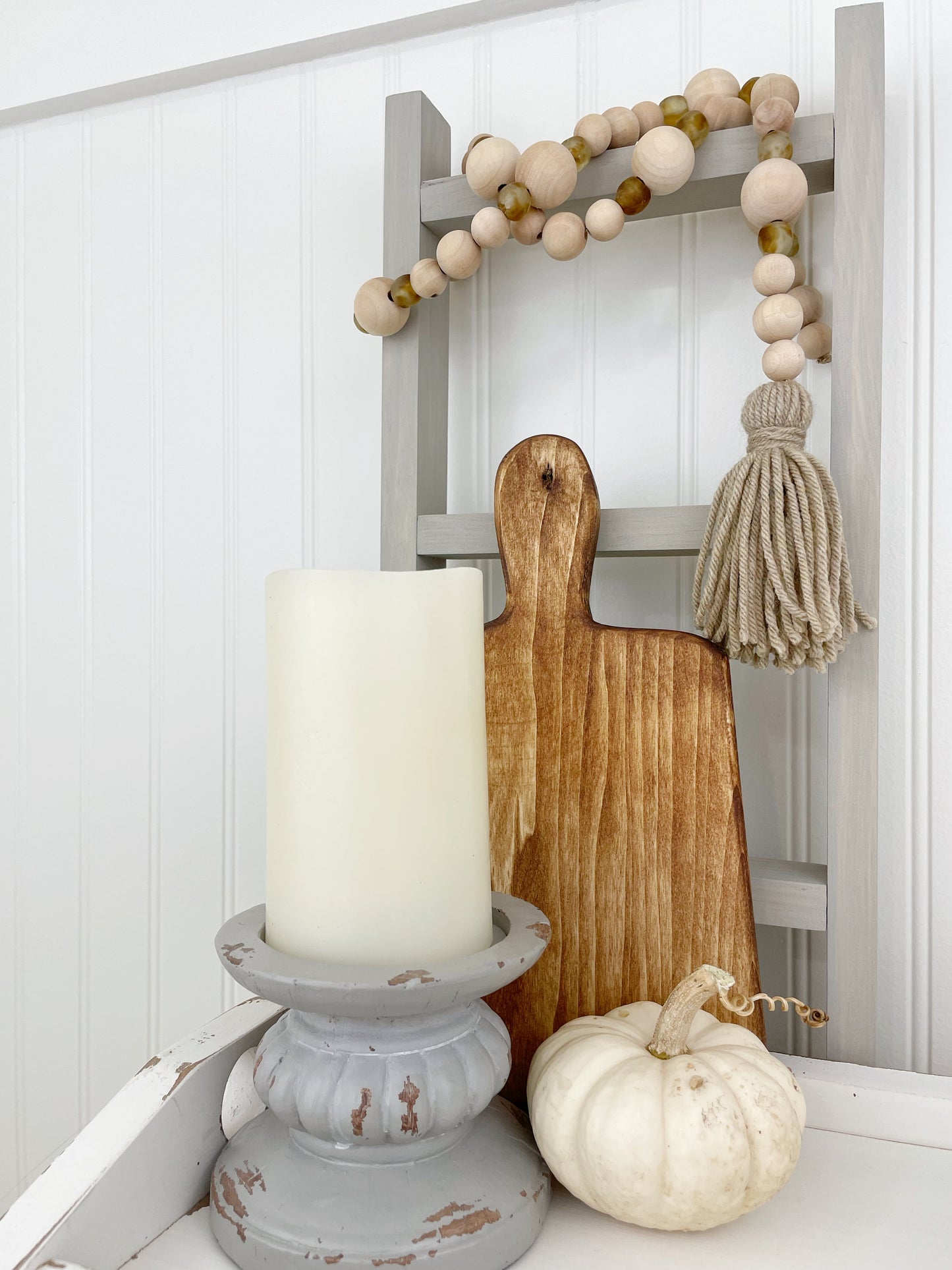 Fall Color- Wood & Glass Decor Bead Strands