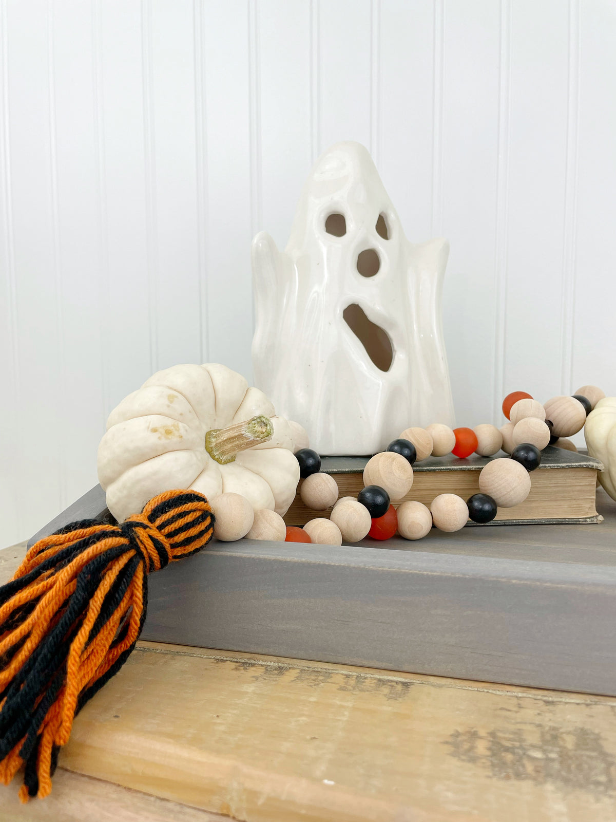 Halloween Wood & Glass Decor Bead Strands