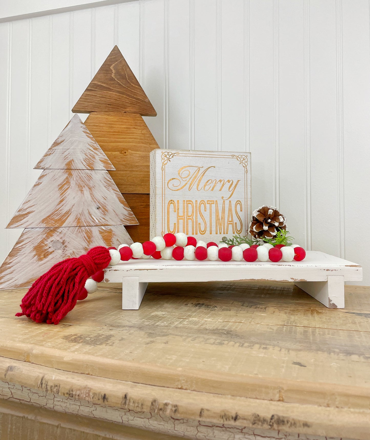 Holiday Glass Decor Bead Strands