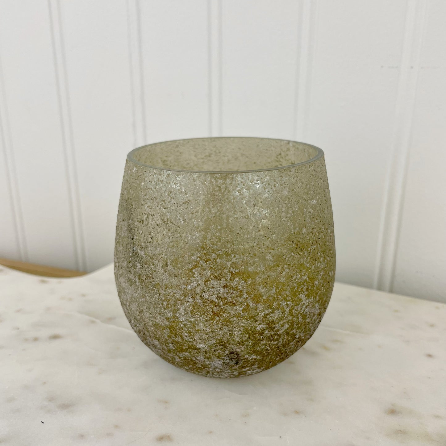 Frosted glass votive