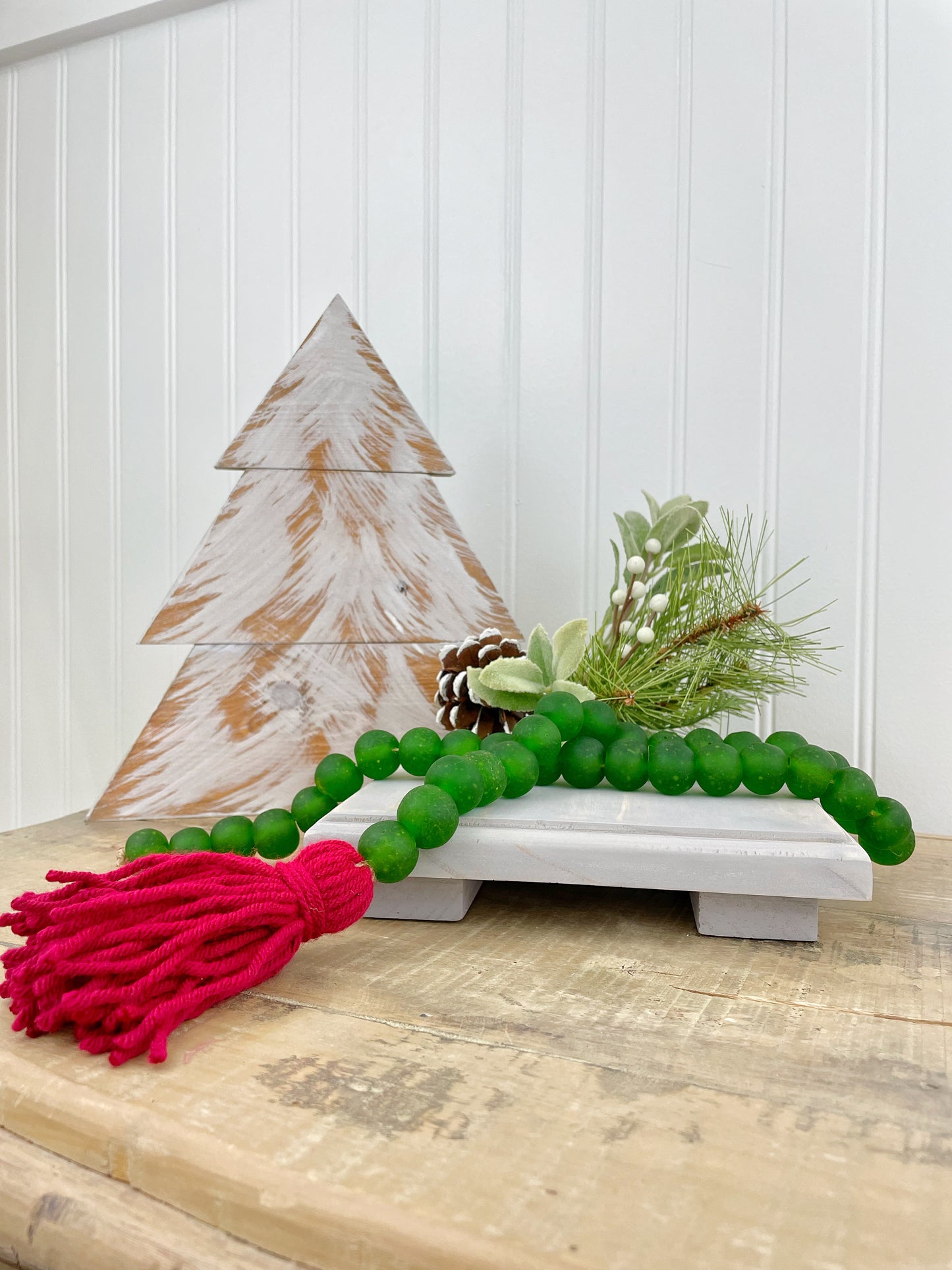 Holiday Glass Decor Bead Strands