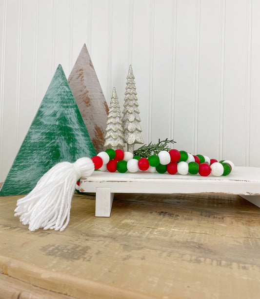 Holiday Glass Decor Bead Strands