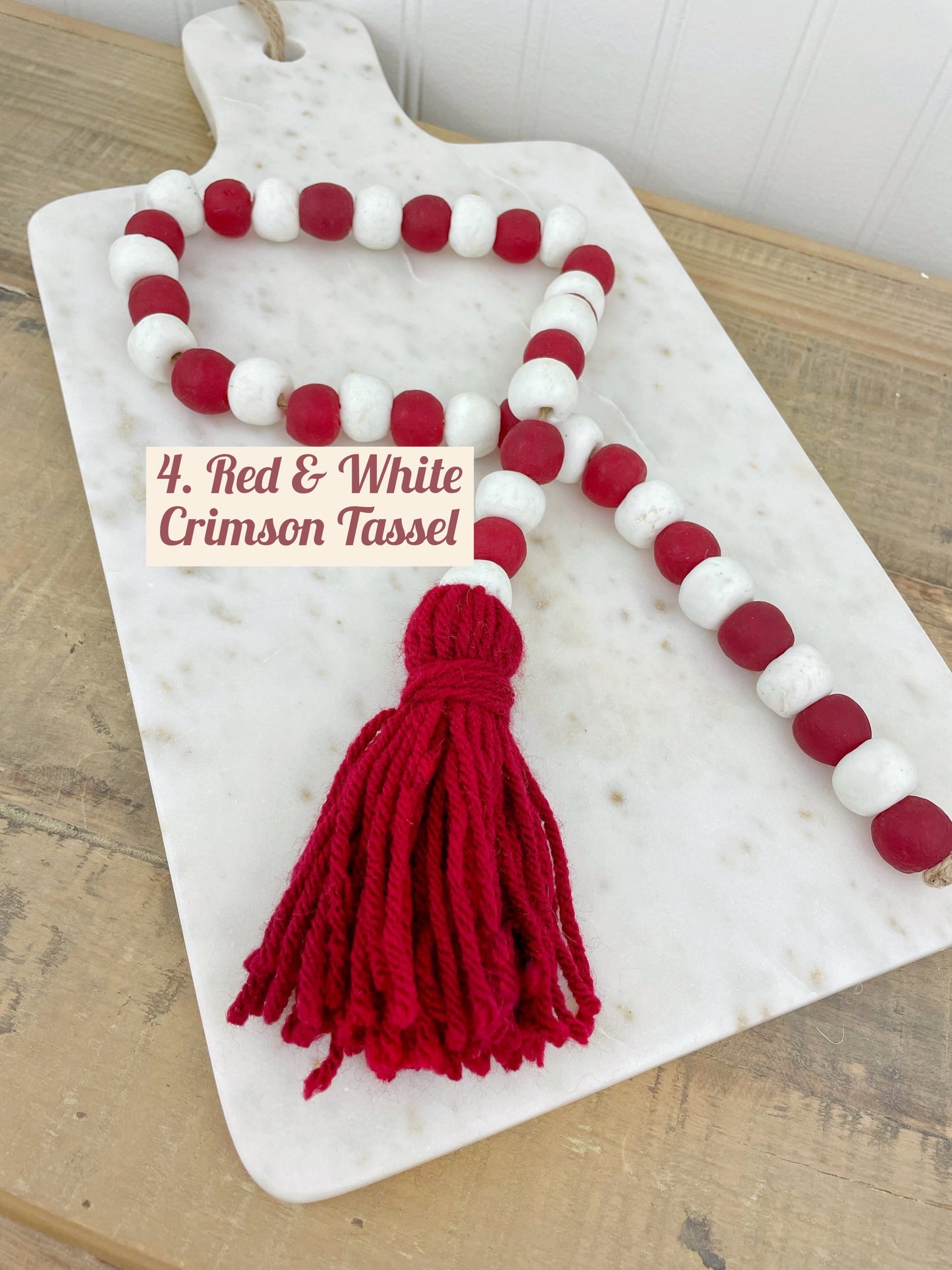 Holiday Glass Decor Bead Strands