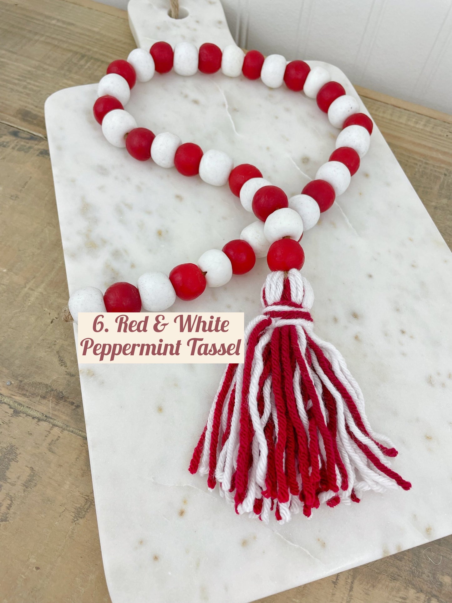 Holiday Glass Decor Bead Strands