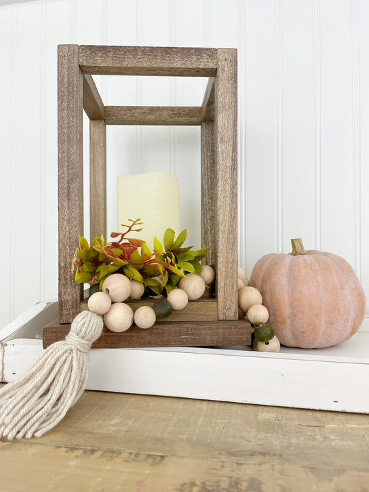 Fall Color- Wood & Glass Decor Bead Strands