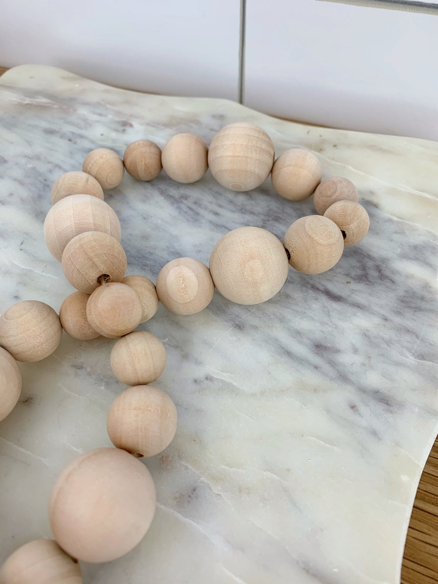 Wood Decor Bead Strand ~ Reese